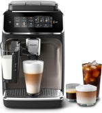 Philips 3300 Series Bean-to-Cup Coffee Machine EP3347/90 – 6 Hot & Iced Drinks, LatteGo Milk Frother, Ultra-Quiet Ceramic Grinder, Fully Automatic Espresso & Cappuccino Maker