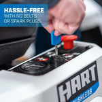 HART 80-Volt 30-Inch Lithium-Ion Electric Riding Lawn Mower Kit with Super Charger (H80RM011)