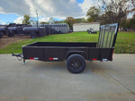 5′ X 10′ Utility Trailer Straight Deck 18″ Sides Tall Gate
