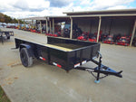 5′ X 10′ Utility Trailer Straight Deck 18″ Sides Tall Gate