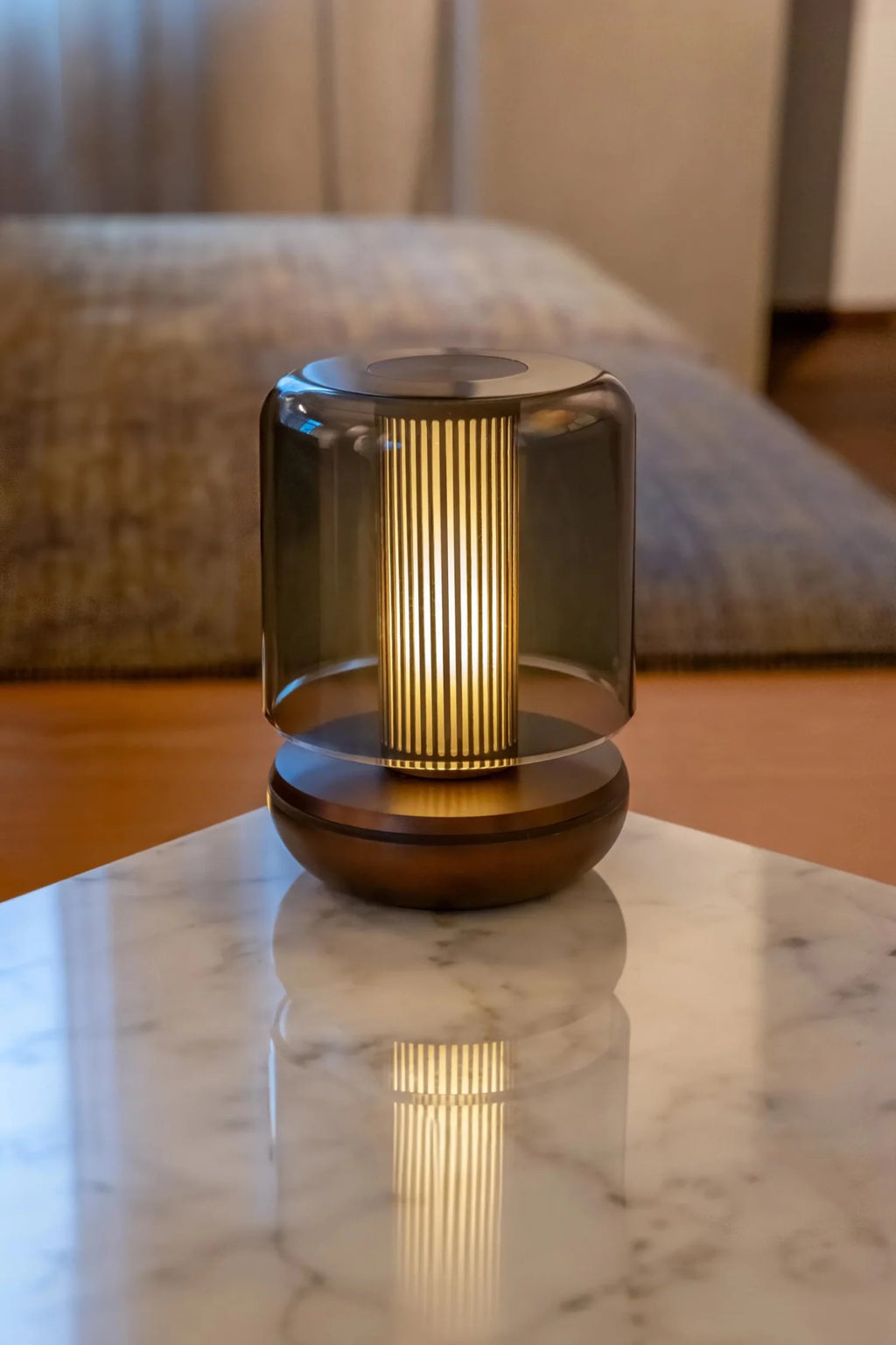 Firefly Tischlampe smoked 11.8x8.6cm bronze