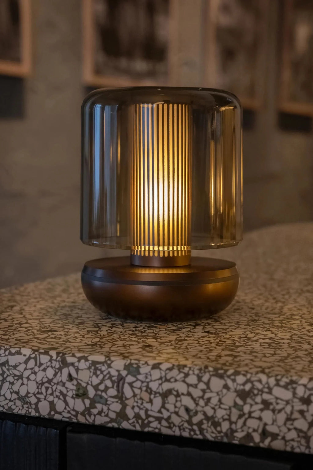 Firefly Tischlampe smoked 11.8x8.6cm bronze