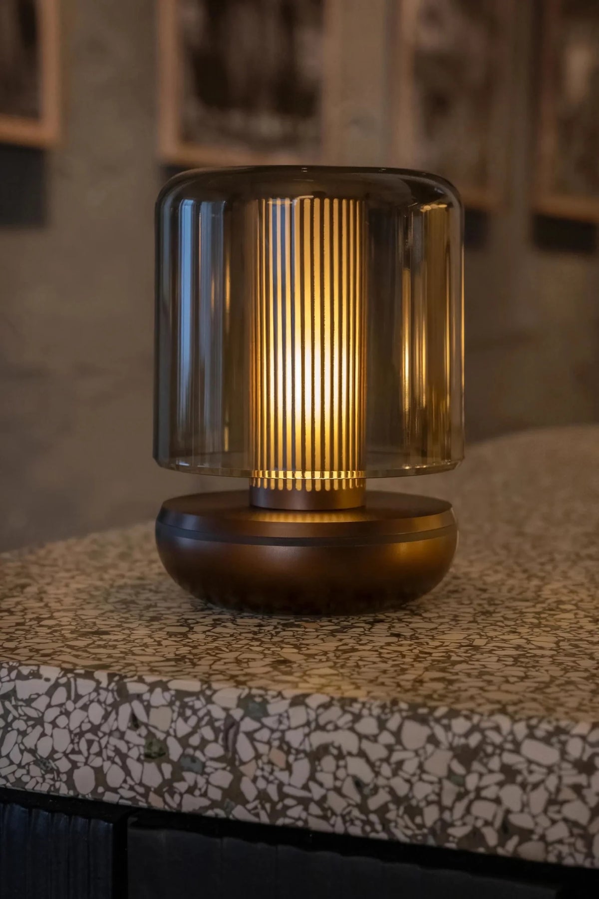 Firefly Tischlampe smoked 11.8x8.6cm bronze