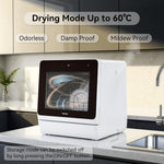 Table Top Dishwasher 7+3 Programmes, Mini Countertop Dishwasher with 5 Place Settings, Delayed Star Function & Child Lock