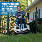 HART 80-Volt 30-Inch Lithium-Ion Electric Riding Lawn Mower Kit with Super Charger (H80RM011)
