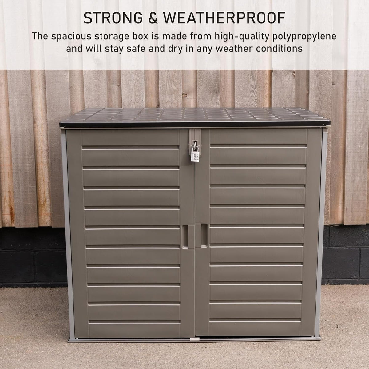 1170L Extra Large Outdoor Garden Storage Box with Padlock
