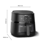 Philips Airfryer 2000 Series 6.2L with Window - Black