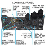 Westinghouse WGen5300DFc – 5300 Watt Electric Start Dual-Fuel Portable Generators w/ Wireless Remotes Start, RV Outlet & CO Sensor (49-State)