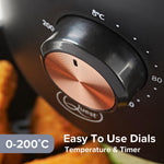 Quest 2.3L Compact Air Fryer - Black 1000W