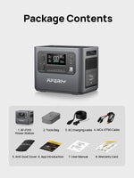 Aferiy P210 Portable Power Station 2400W 2048Wh Black Grey
