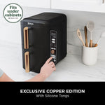 Ninja Double Stack XL Air Fryer SL400UKCP – Vertical Dual Drawer Air Fryer, 9.5L Capacity, 4 Cooking Levels, 6 Functions, Space-Saving Design, Black & Copper