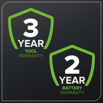 Greenworks 40V Cordless Lawnmower for Lawns up to 200m², 35cm Cutting Width, 40L Bag PLUS 40V 2Ah Battery & Charger, 3 Year Guarantee-G40LM35K2, Green, Black, Grey