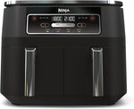 Ninja Foodi Dual Zone Digital Air Fryer, 2 Drawers, 7.6L, 4-in-1, Uses No Oil