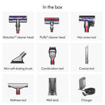 Dyson V8 Absolute Cordless Vacuum Cleaner, 115 AW, up to 40 min runtime, De-tangling Motorbar, removes Pet hair, Fluffy cleaner head, cordless handheld