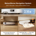 roborock Qrevo Edge 2 Robot Vacuum Cleaner with Mop, 25,000 Pa HyperSuction, Zero-Tangle, 3.14" Ultra-Slim, AI Obstacle Avoidance, FlexiArm Technology, 80°C Hot-Water Mop Washing & Dock Self-Cleaning