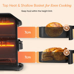Cosori Double Stack Air Fryer Turbo Tower Compact 8.6L, 39% Space-Saving Airfryer, Ceramic PFAS-Free,TurboBlaze Dual DC Motors for Even & Faster Cooking, Perfect for Family Meals