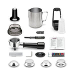 Sage - The Barista Express - Bean to Cup Coffee Machine with Grinder and Manual Milk Frother - 16 Grind Settings, 15 Bar Pump, PID Temp Control, Normal Milk Jug, Stainless Steel