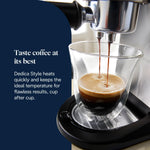 De’Longhi Dedica Style EC685M Traditional Pump Espresso Machine – Coffee & Cappuccino Maker, 15-Bar Pressure, Slim Design, Silver