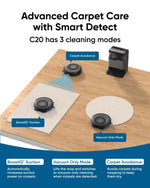 eufy Omni C20, Robot Vacuum Cleaner with Mop, All-in-One Station,7,000 Pa Powerful Suction, Ultra-Slim, Auto Emptying, Washing and Drying for Hands-Free Cleaning, Mop Lifting and Carpet Detection