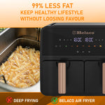 Belaco 9L Dual Zone Air Fryer - Black BEL-AF-03