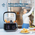 LIVIVO 2.5L Electric Deep Fat Fryer 1800W - Black