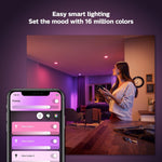 Philips Hue White & Colour Ambiance B22 Smart Bulb 4 Pack