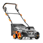 VonHaus Lawn Scarifier/Aerator/Rake Cordless – for Dethatching/Raking Grass of Thatch, Moss, Dead Leaves & Aerates Soil – 40V Battery (2x 20V), Dual Charger, 45L Collection Box, 38cm Working Width