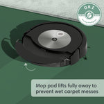 iRobot Roomba Combo j7+ Self-Emptying Robot Vacuum & Mop - Fully Retractable pad, Identifies & Avoids Obstacles, Smart Mapping, Alexa, Ideal for Pets