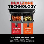 Ninja Foodi Dual Zone Digital Air Fryer, 2 Drawers, 7.6L, 4-in-1, Uses No Oil