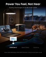 Anker SOLIX C1000 Gen 2 Portable Power Station with IP54 Carry Bag, 2000W (Peak 3000W) Solar Generator, 1024Wh LiFePO4, Fast Charge 100% in 49 Min, 10ms UPS, for Home Backup, Camping & Emergency