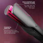 Shark FlexFusion HD651S Ceramic Air Styler & Hair Straightener – Metallic Mist