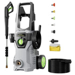 ETOOLAB Pressure Washers, 160Bar 450L/H Electric Power Washers with Foam Cannon, 4 Nozzles, 15M Total Long High Pressure Washer for Cars, Fences, Patios, Decks, Patios and Driveway