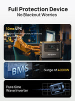 Aferiy P210 Portable Power Station 2400W 2048Wh Black Grey