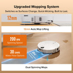 roborock Qrevo Edge 2 Robot Vacuum Cleaner with Mop, 25,000 Pa HyperSuction, Zero-Tangle, 3.14" Ultra-Slim, AI Obstacle Avoidance, FlexiArm Technology, 80°C Hot-Water Mop Washing & Dock Self-Cleaning