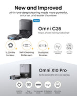 eufy C28 Omni Robot Vacuum and Mop - Black 15,000Pa