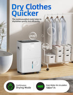 Dehumifer 30L/Day Dehumidifier - White 4L Tank D25-30L