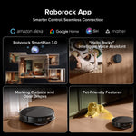 Roborock Saros 20 Robot Vacuum and Mop - Black