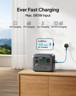 Bluetti AC50B Portable Power Station 448Wh Black