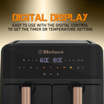 Belaco 9L Dual Zone Air Fryer - Black BEL-AF-03