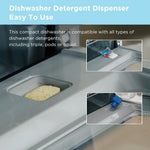 COMFEE’ Mini Table Top Dishwasher – 6+3 Programs, Steam Wash, Baby Care & Fruit Wash, Portable, No Plumbing