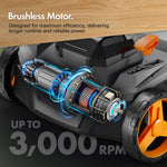 VonHaus Lawn Scarifier/Aerator/Rake Cordless – for Dethatching/Raking Grass of Thatch, Moss, Dead Leaves & Aerates Soil – 40V Battery (2x 20V), Dual Charger, 45L Collection Box, 38cm Working Width