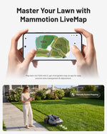 MAMMOTION YUKA mini 2 500 Robot Lawn Mower without Boundary, Recommended 500 ㎡, Tri-Cam AI Vision, NO RTK, No Signal Dropouts, Auto Multi-Zone Mapping, DropMow, 45% Slopes Cutting Heights 20-60mm