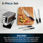 Ninja Foodi StaySharp 5-Piece Knife Set, Block & Sharpener