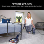 Shark Corded Upright Vacuum Cleaner,0.83L with Anti Hair Wrap Technology & DuoClean, Pet Model, Powered Lift-Away, LED Headlights, Anti-Allergen, 8m Cord, 750W, 3 Attachments, Navy/Orange, NZ801UKT