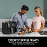 Ninja Foodi Dual Zone Digital Air Fryer, 2 Drawers, 7.6L, 4-in-1, Uses No Oil