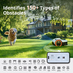 Segway Navimow i105E Robotic Lawn mower without Boundary, Rec. 500 m², Max. 600 m², EFLS 2.0 RTK + Vision Robot Lawnmower, AI Automatic Mapping, Virtual Limiting, Multi-Zone Management