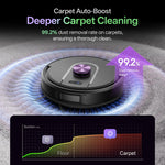 Vexilar Robot Vacuum and Mop with Multi-Cyclone Bagless Self Emptying Docking Station, 10000Pa Suction, LiDAR Navigation, 5 Maps, 180Min Runtime, Robotic Vacuum for Pet Hair, Carpet and Hard Floor