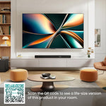 Hisense 65" 65U7QTUK MiniLED QLED 144Hz Smart TV - Black