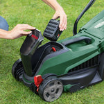 Bosch Cordless Lawnmower CityMower 18V-32 (18 Volt, 1x Battery 4 Ah, Brushless Motor, Cutting Width: 32 cm, Lawns up to 300 m², in Carton Packaging)