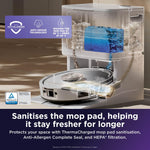 Shark PowerDetect UV Reveal Robot Vacuum & Mop - White